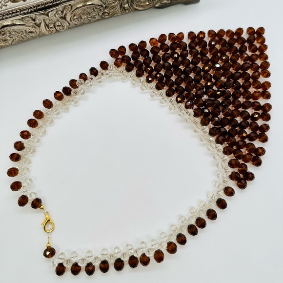 Beautiful Topaz Bead Statement Demi Necklace Set - Picture 8 of 17